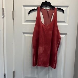 Under Armour Orange Sleeveless Tank Top Relaxed Fit